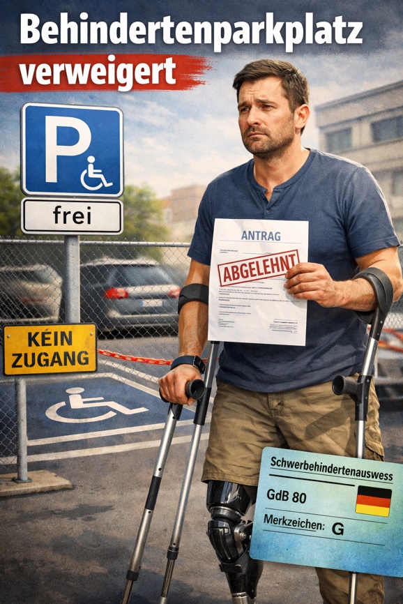 Behindertenparkplatz verweigert