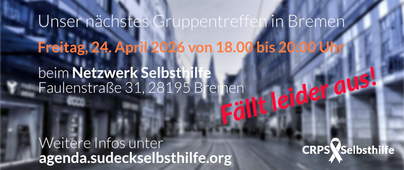 Gruppentreffen abgesagt